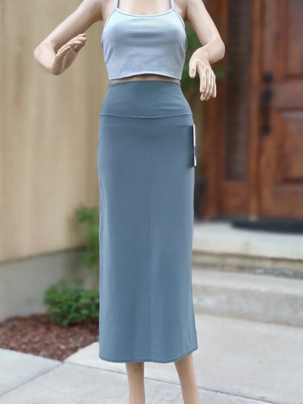 Long Skirt by Lululemon (Nulu Slim Fit High Rise Maxi Skirt) XS, gray color, NWT